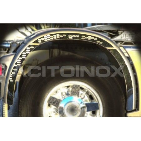 Habillage inox garde boue arrière ACITOINOX pour SCANIA NEW S