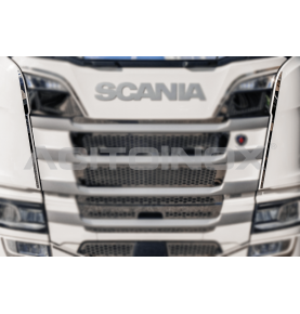 Habillage inox latéral de la calandre ACITOINOX pour SCANIA NEW R