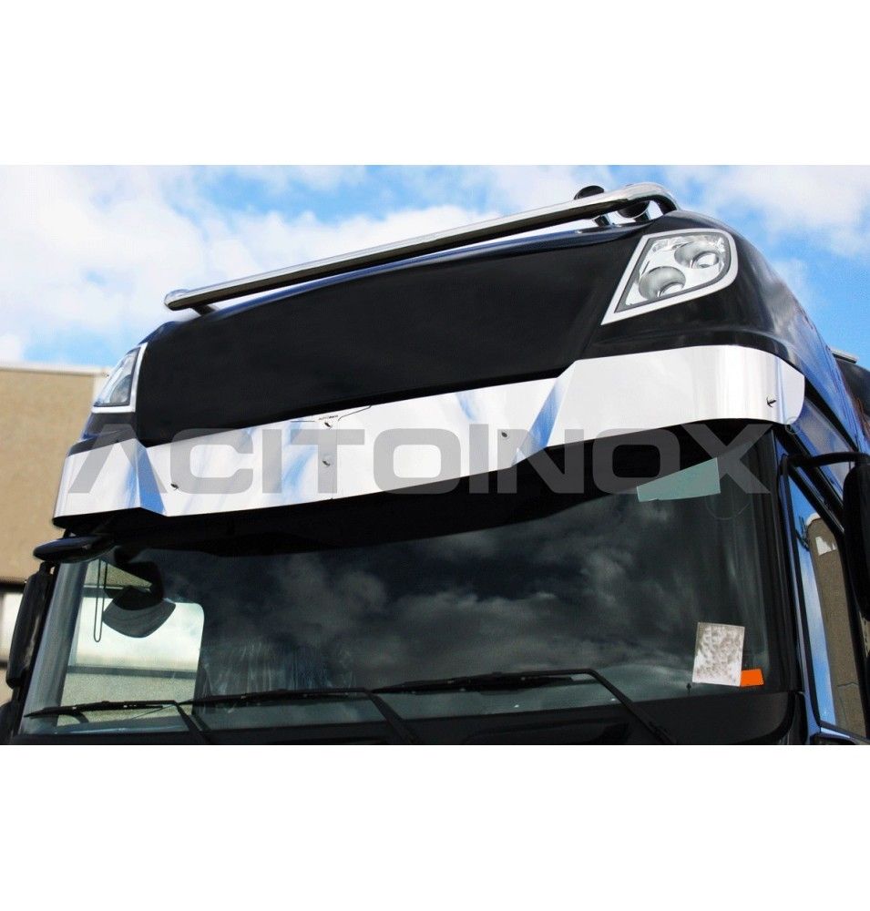 Habillage inox visière ACITOINOX pour DAF XF 106 - XF 105