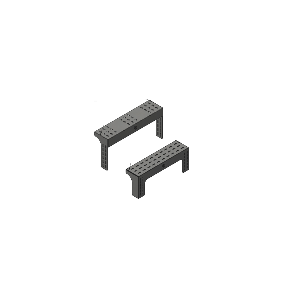 Supports de fixation réglables pour coffres porte transpalette