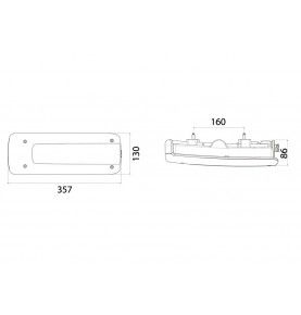 Feu arrière gauche/droit LC10 LED VIGNAL pour VOLVO FM