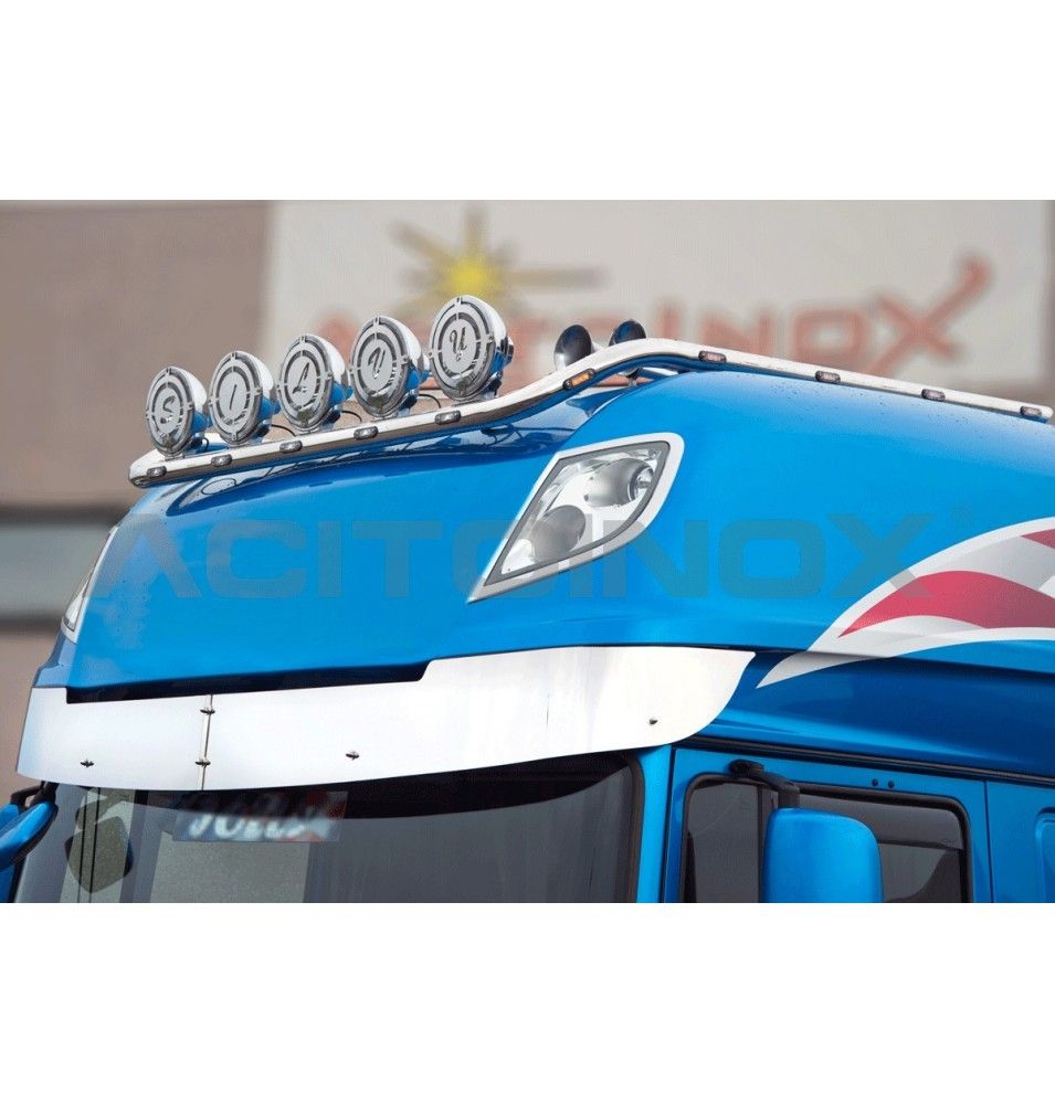 Habillage inox visière ACITOINOX pour DAF XF 105 - XF 106