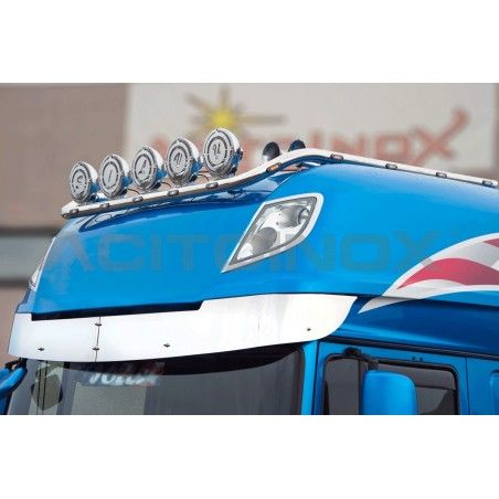 Habillage inox visière ACITOINOX pour DAF XF 105 - XF 106