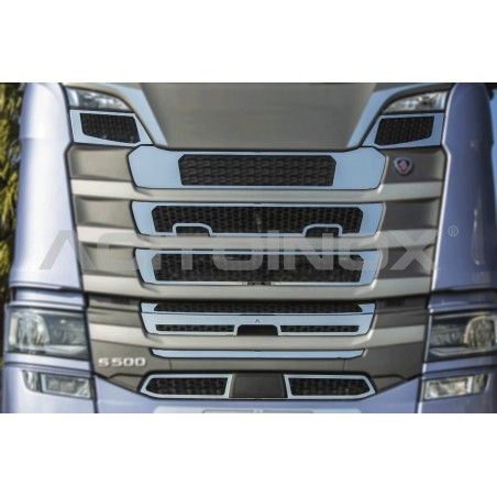 Habillage inox calandre ACITOINOX pour SCANIA NG S