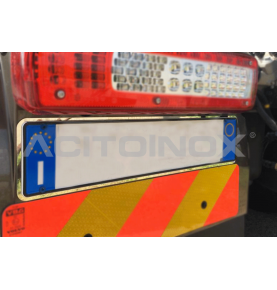Habillage inox plaque immatriculation ACITOINOX VOLVO FH4