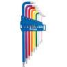 9 clés mâles coudées alésées Torx® extra longues DRAKKAR